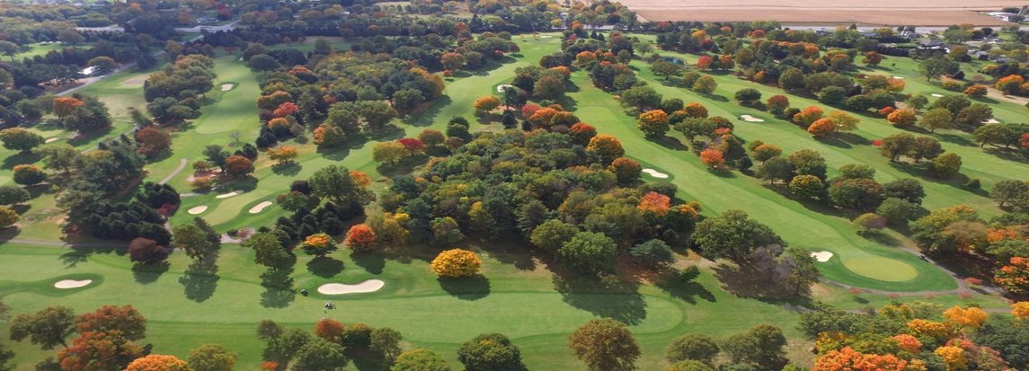 golf course ariel view
